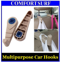 2pcs Multipurpose Car Hooks Hold Grocery Bags Vehicle Seat Back Compartment
